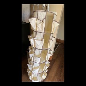 Closet Hanging Shoe Storage with Compartments